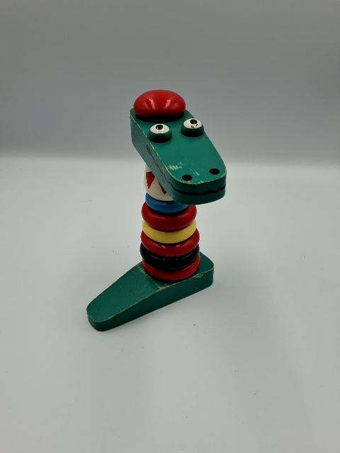Retro Legetøj Stabel Krokodille